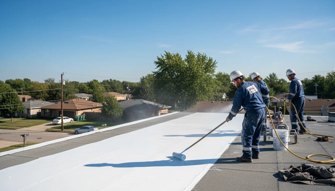 Commercial roof coating in Feesburg, OH near me
